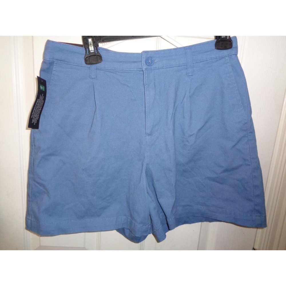 Banana Republic Woman's Pleat Front Shorts Blue 8 NWT